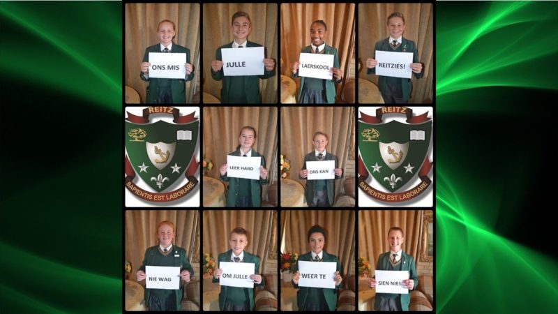HOËRSKOOL REITZ: ‘N BOODSKAP VAN DIE LAERSKOOL VRL