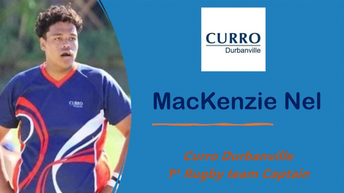Rugby Captain – Meet MacKenzie Nel from Curro Durbanville