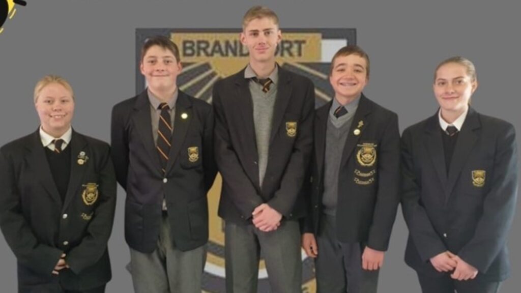 Top Vyf Akademiese Presteerders - Hoërskool SPS Brandfort