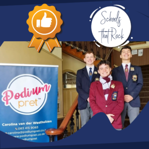 Podiumpret nasionale finale rondte - Paul Roos Gimnasium