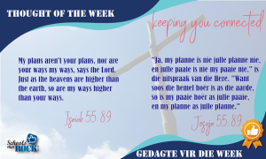 Thought of the week - Gedagte vir die week