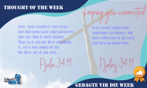 Gedagte vir die week - Thought os the week