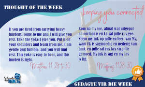 Thought of the week - Gedagte vir die week