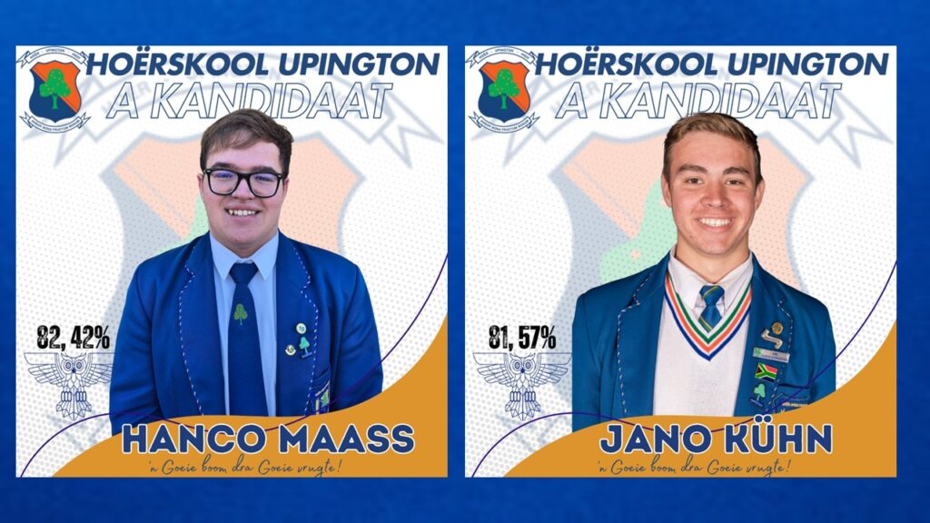 Uppies matrieks vier uitnemendheid - Hoërskool Upington