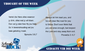 Gedagte vir die week - Thought of the week