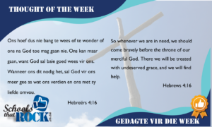 Thought of the week/Gedagte vir die week