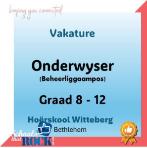 Vakature - Hoërskool Witteberg