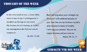 Gedagte vir die week/ Thought of the week