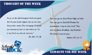 Thought of the week - Gedagte vir die week