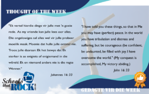 Thought of the week - Gedagte vir die week