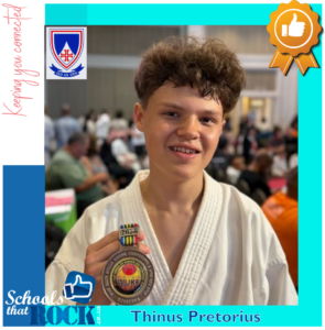 SA-karate - Hoërskool Zwartkop leerder presteer