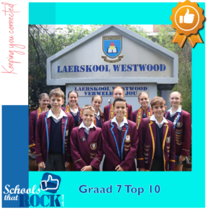 Top 10 Akademiese presteerders - Laerskool Westwood