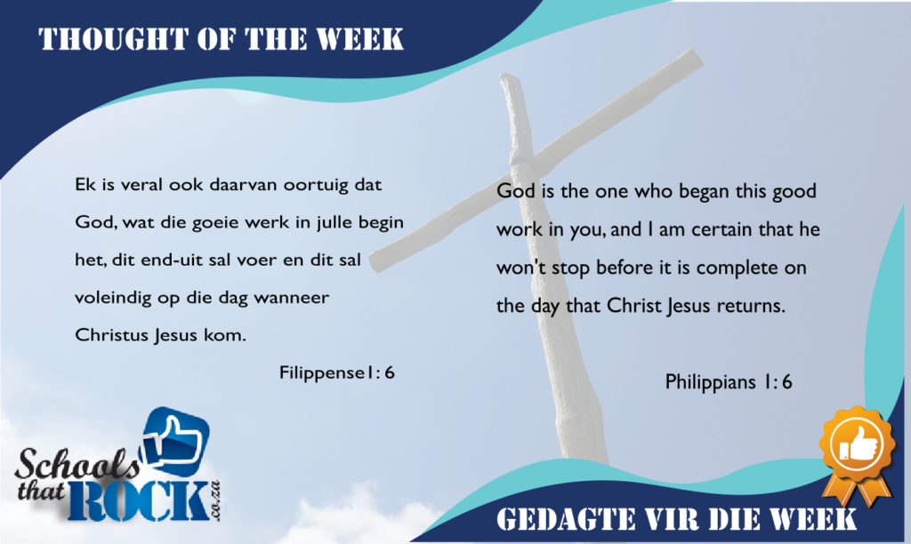 Gedagte vir die week - Thought of the week
