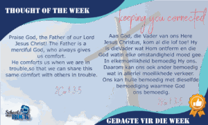 Thought of the week - Gedagte vir die dag
