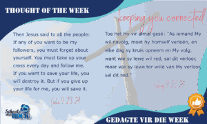 Gedagte vir die Week - Tought of the week 2