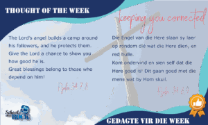 Thought of the week - Gedagte vir die week