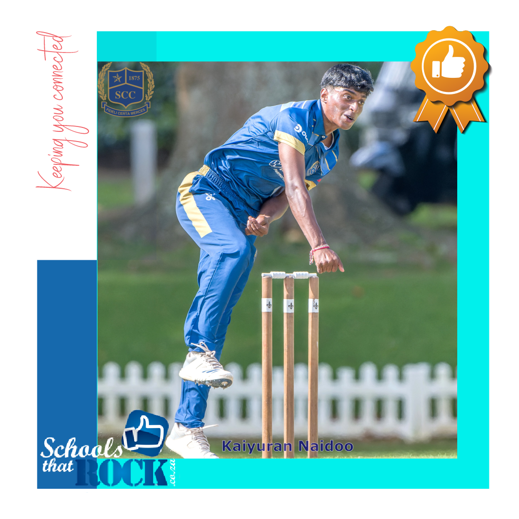 Cricket Star Kaiyuran Naidoo – St Charles College