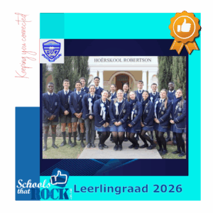 Leerlingraad 2026 - Hoërskool Robertson kondig aan
