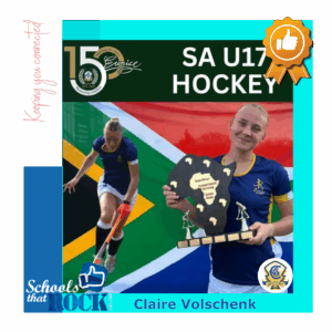 SA U17 Hockey - Eunice High School, Claire Volschenk Shines