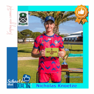 EPL Cricket Tournament - Pearson High School proud of Knoetze