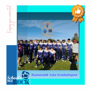 Krieket-oorwinning - Hoërskool Duineveld teen Hoërskool Upington