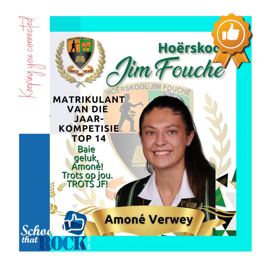 Matrikulant van die Jaar – Hoërskool Jim Fouché