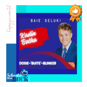 Oosie Stoei-uitblinker - Hoërskool Oosterlig spog met Kadin Botha