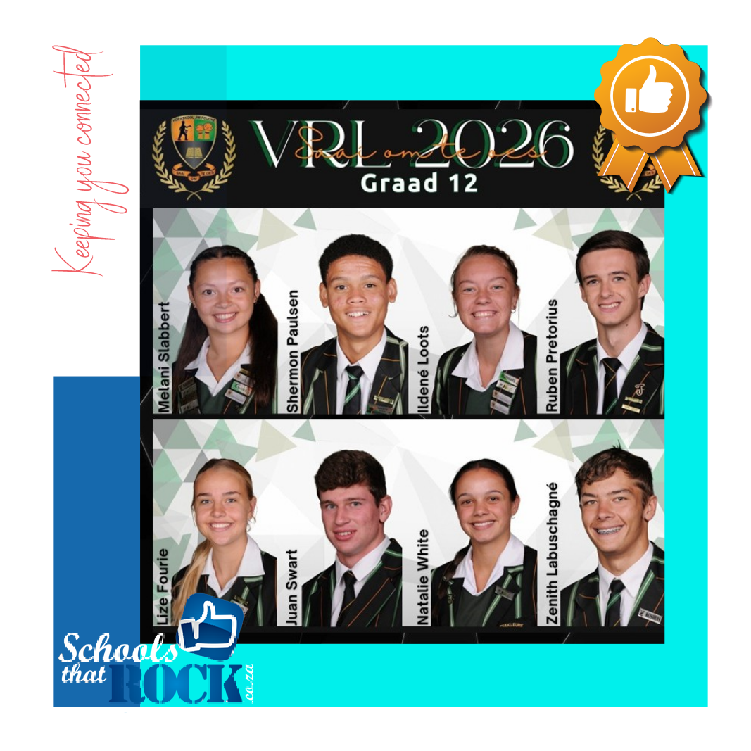 VRL 2026 - Hoërskool Jim Fouché stel met trots bekend