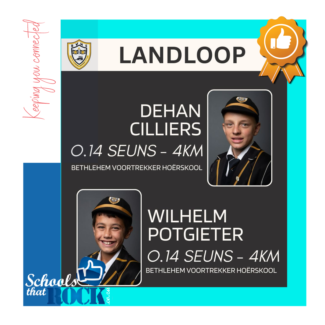 Vrystaat Landloopspan – Bethlehem Voortrekker HoĆ«rskool kies 12