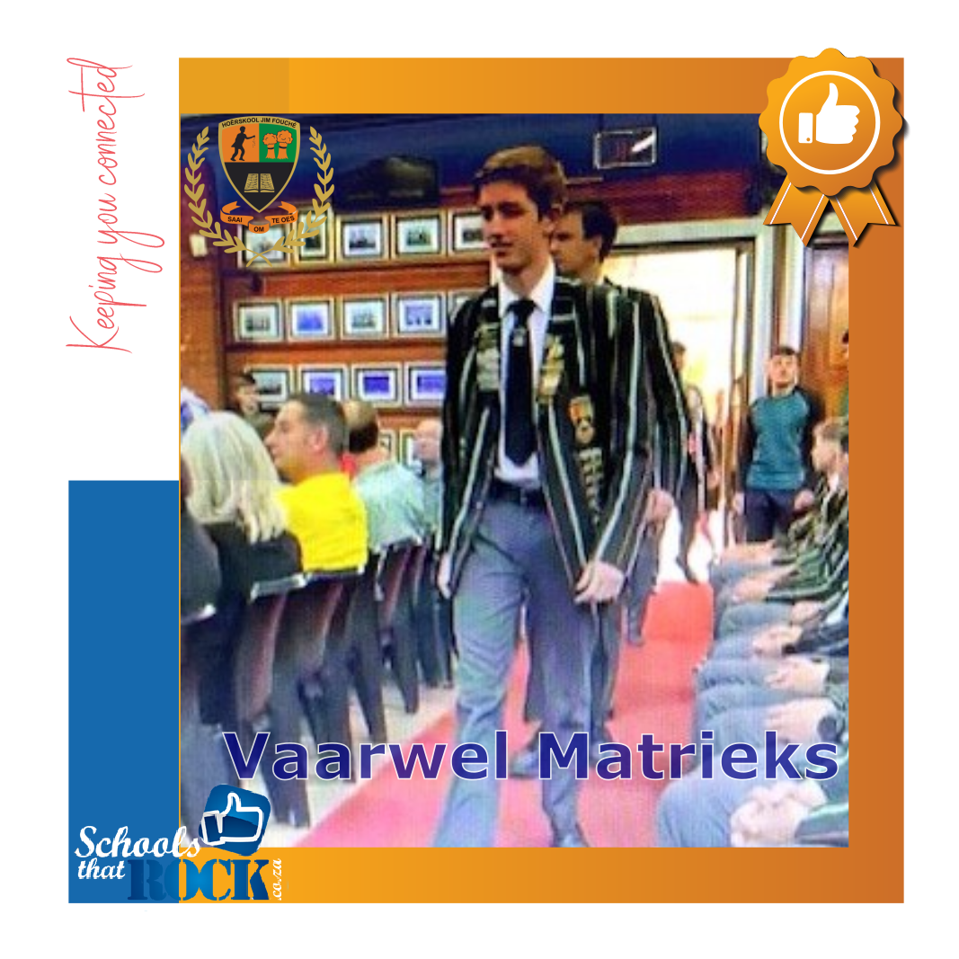 2025 Matrieks laaste skooldag – HoĆ«rskool Jim FouchĆ© groet
