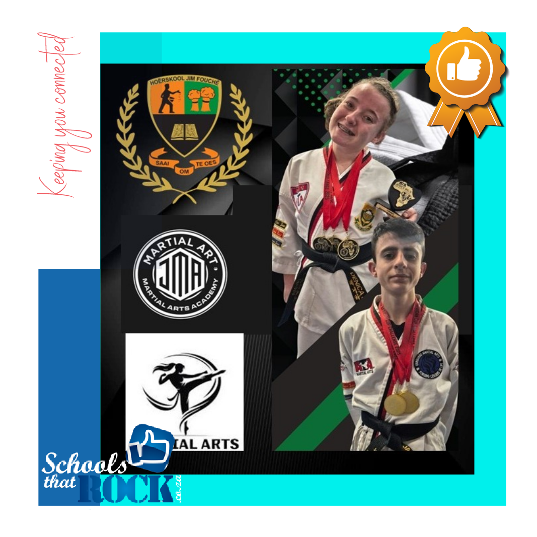 Afrika Gevegkuns Martial art - Hoërskool Jim Fouché leerders skitter