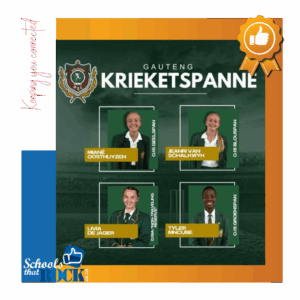 Gauteng Dogters Krieketspanne - Hoërskool Linden uiters trots