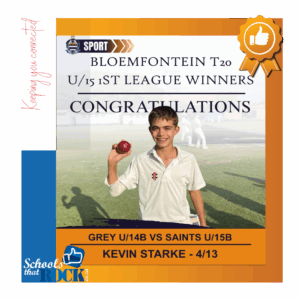 School Boy Cricket - Grey College's excellent performance