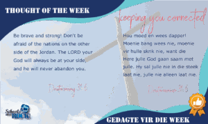 Thought of the week - Gedagte vir die Week 16