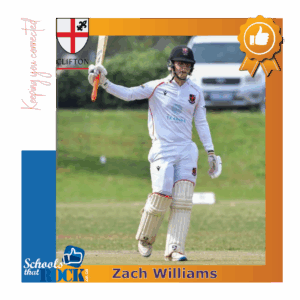 Zach Wiliams' 100 Caps - Clifton School delighted
