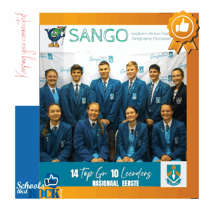 14 TOP Geografieleerders - Hoërskool Garsfontein skitter