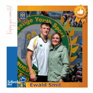 Rhinos Rugby - Hoërskool Hugenote trots op Ewald Smit