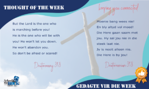 Thought of the Week - Gedagte vir die Week