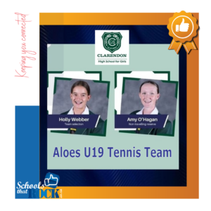 Aloes U19 Tennis Team - Clarendon High School for Girls delighted