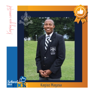 Head of McKenzie House - Hilton College proud