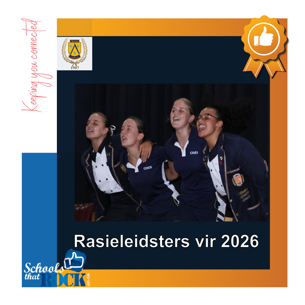 Rasieleidsters vir 2026 - Hoër Meisieskool Oranje