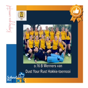 Dust your Rust-toernooi - Hoër Meisieskool Oranje se o.16B wen