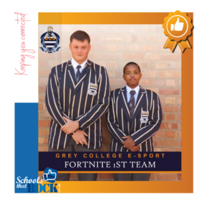 E-Sport - Grey College Fortnite 1st team excellent display