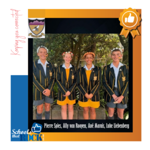 Graad 8 VRL leiers - Hoërskool Outeniqua stel trots voor