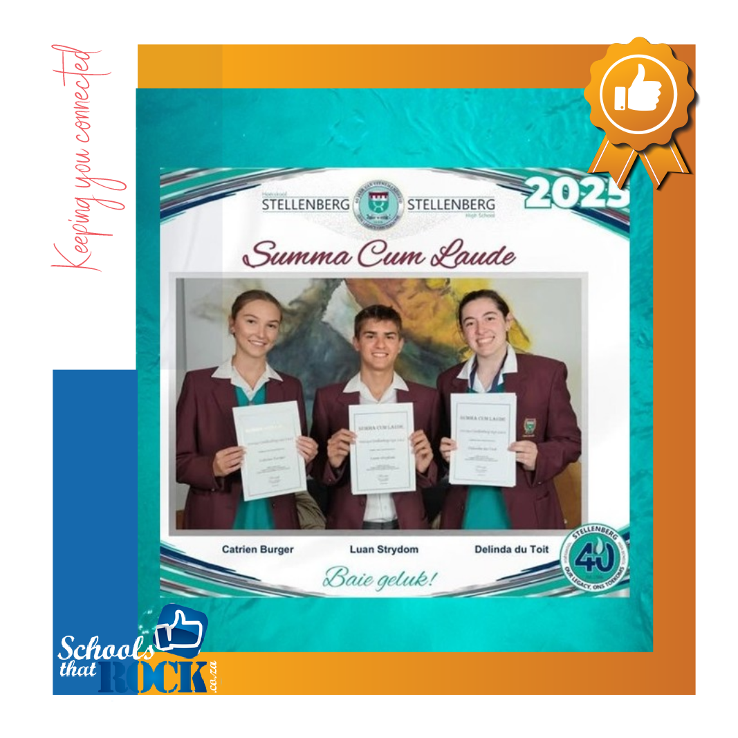SUMMA CUM LAUDE - Hoërskool Stellenberg leerders vereer