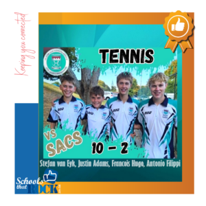 Seuns Tennis - Hoërskool Stellenberg 1ste span skitter