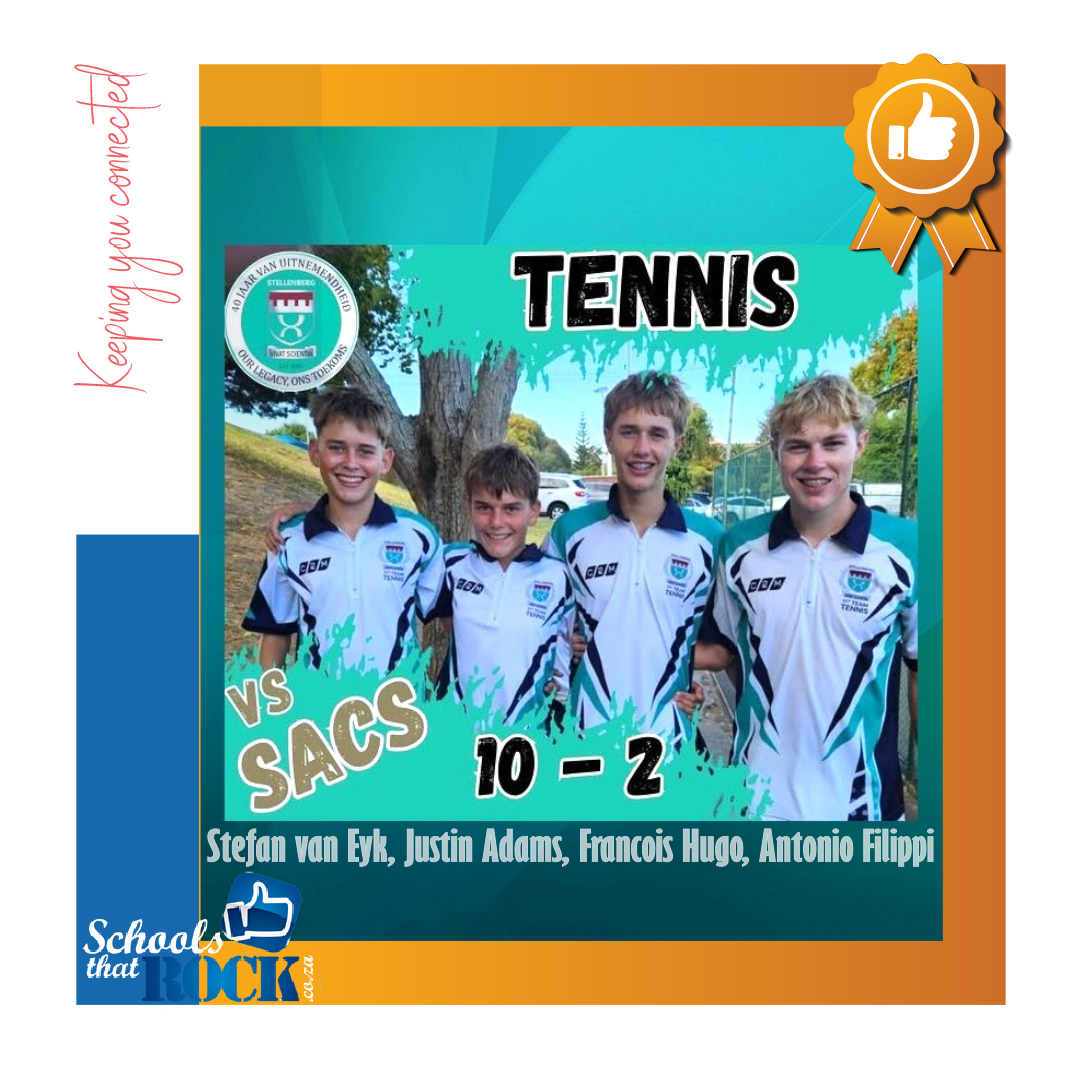 Seuns Tennis - Hoërskool Stellenberg 1ste span skitter