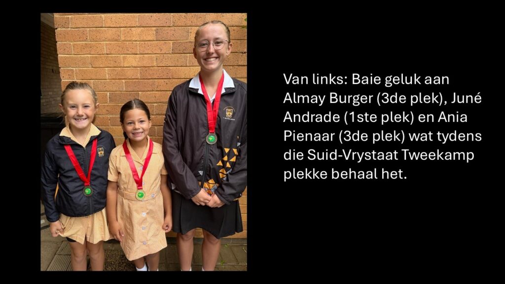 Tweekamp atlete - Hoërskool SPS Brandfort