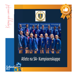 Atlete na SA-Kampioenskappe - Hoërskool Witteberg