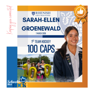Hockey 100 Cap Milestone - Rhenish Girls' High School